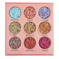 Glitter Eyeshadow Palette Professional 9 Colors Fine Pressed Eye Shadow Powder Makeup Pallet